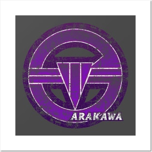 Arakawa Ward of Tokyo Japanese Symbol Distressed Posters and Art